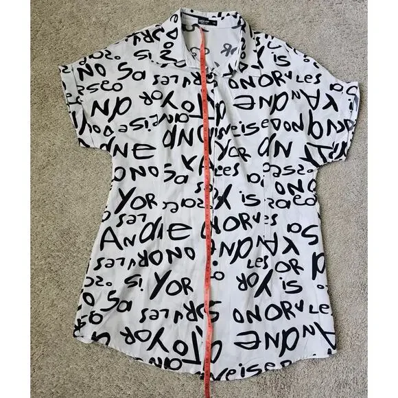 Shein Curve Collared Shirt Dress Size 1XL - Picture 3 of 8